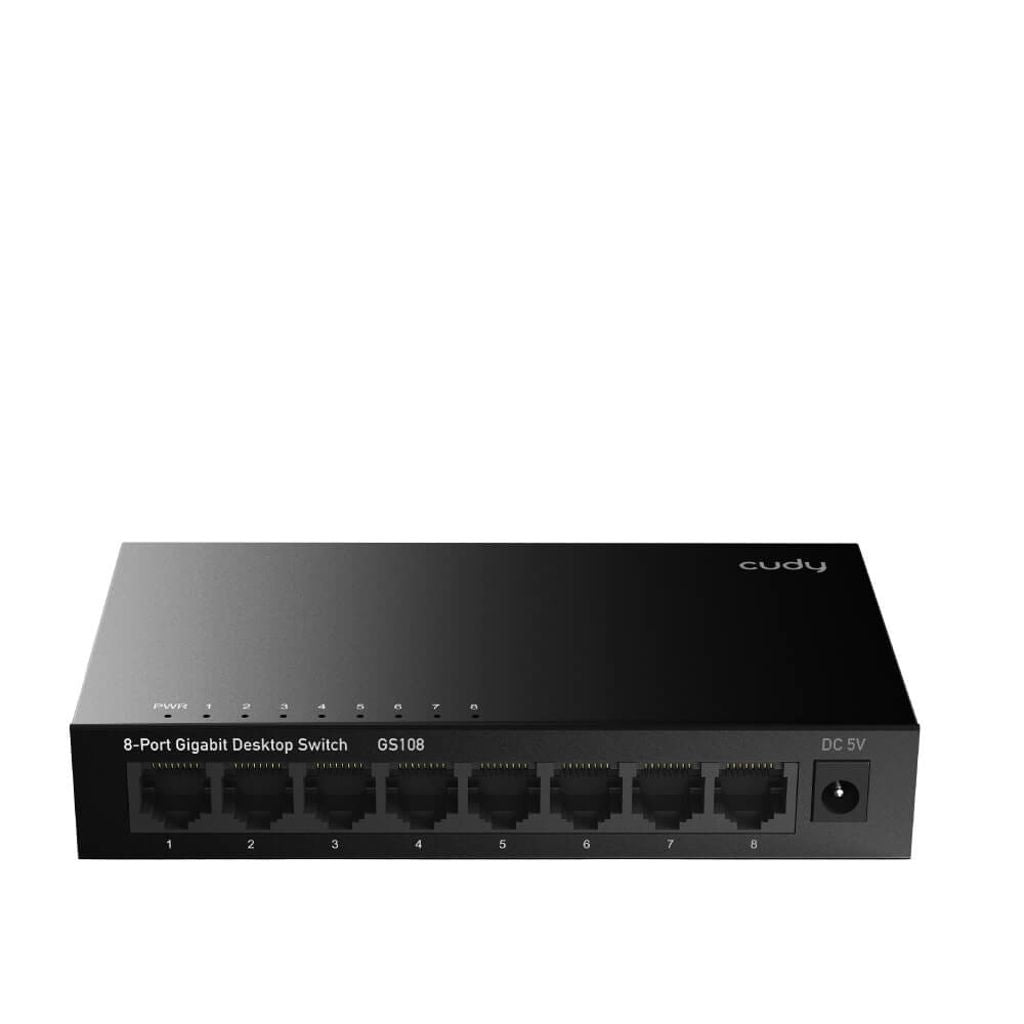 Cudy GS108 network switch 8-port Gigabit – black