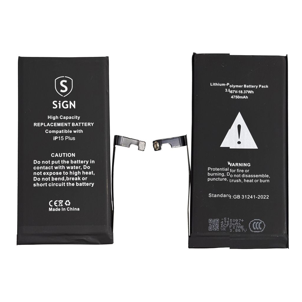 IPhone 15 Plus High Capacity batteri – 4750mAh