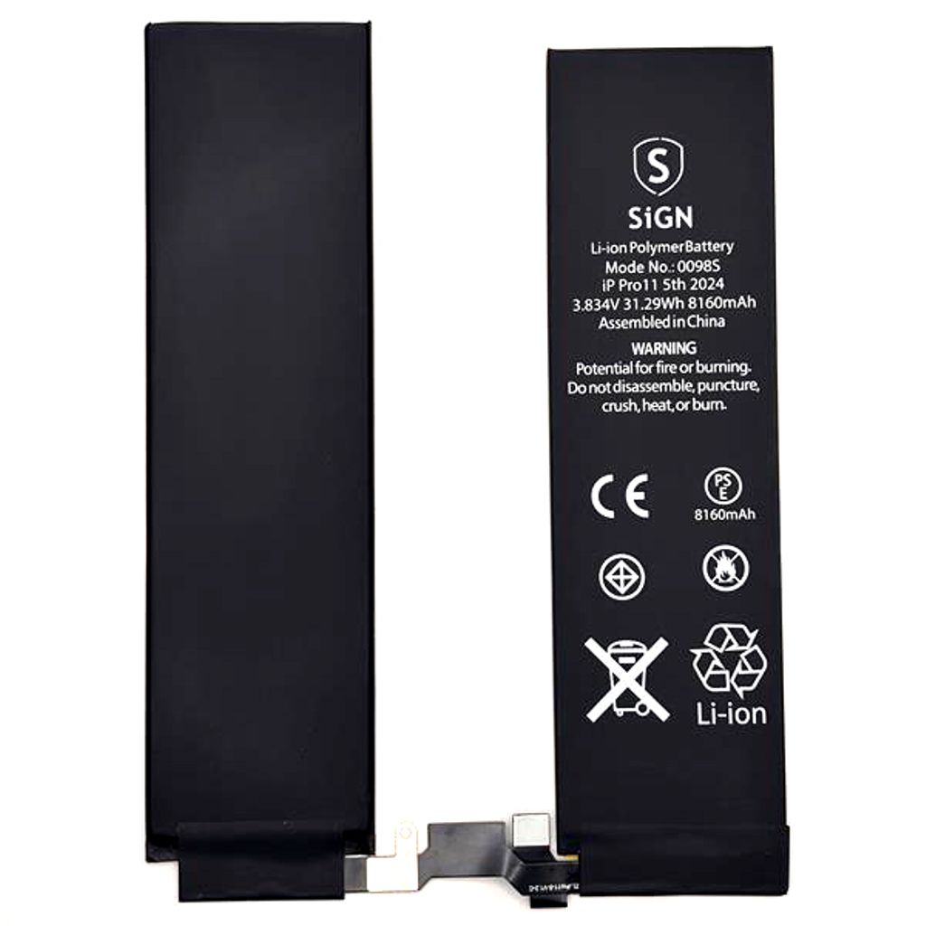 IPad Pro 11" 5th Gen 2024 batteri