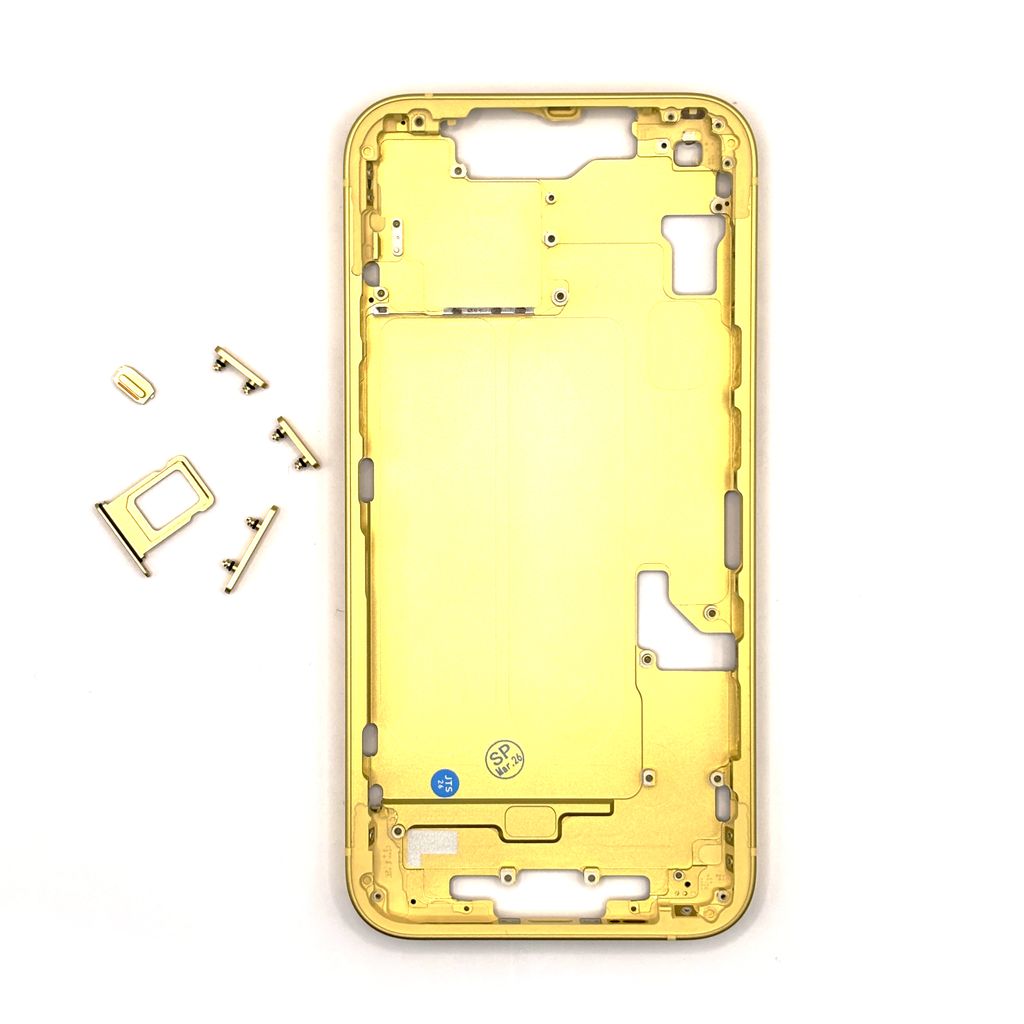 IPhone 14 Midframe – gul