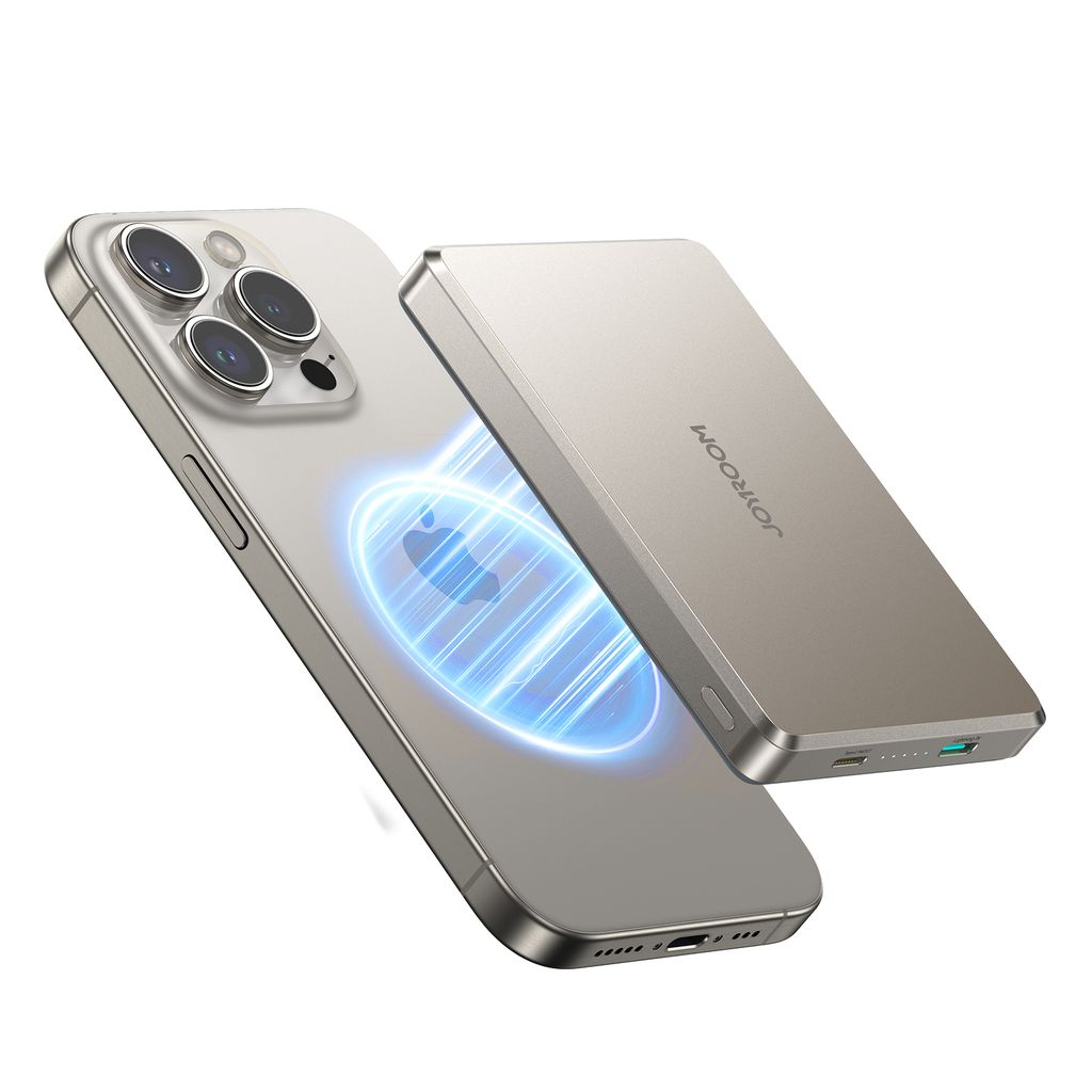 Joyroom Ultrathin Magnetic powerbank 10000mAh, 20W - Titanium