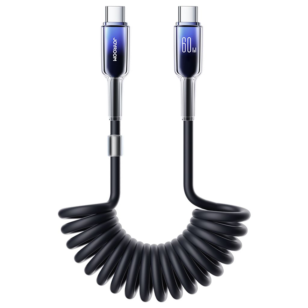 Joyroom USB-C to Lightning Retractable Cable Fast Charging 30W, 1.5m - Black