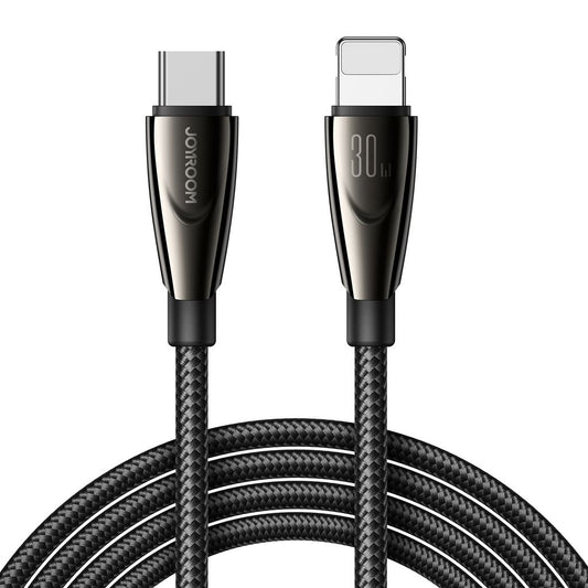 Joyroom USB-C to Lightning Cable Fast Charging 30W, 1.2m - Black