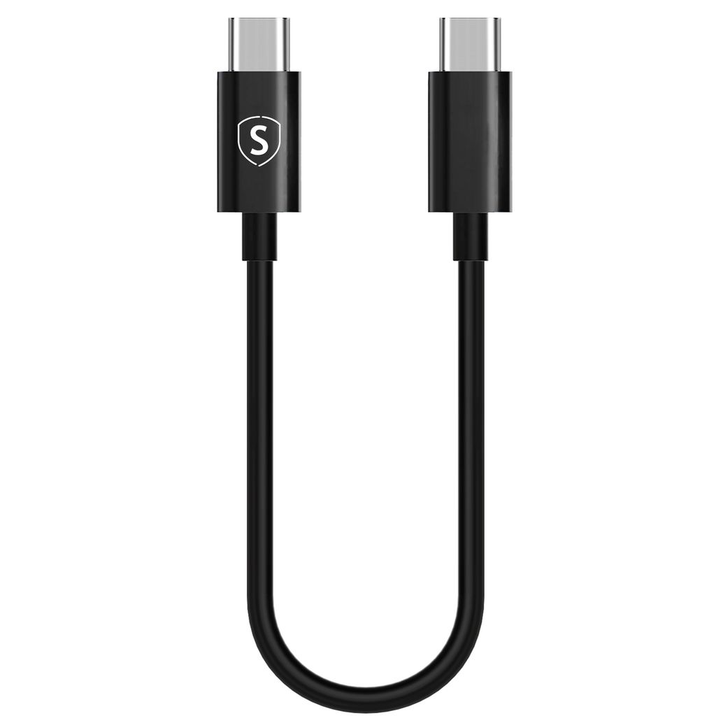 SiGN Fast charging cable USB-C to USB-C 60W, 3A, PD, 0.25m - Black