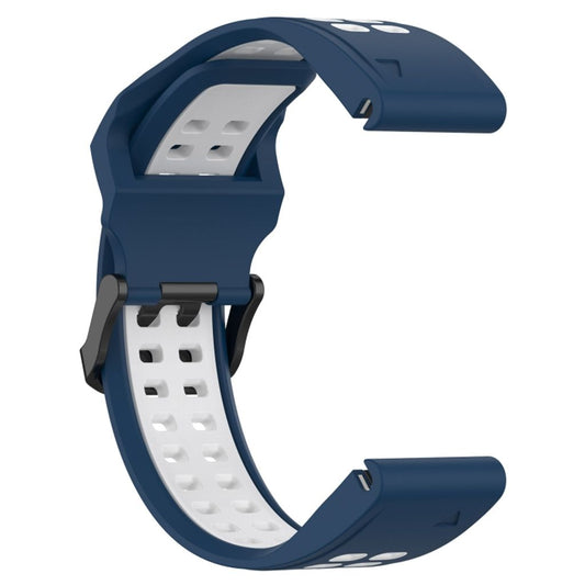 Garmin Enduro 3 Two Color Silicone Watch Band - Blue / White