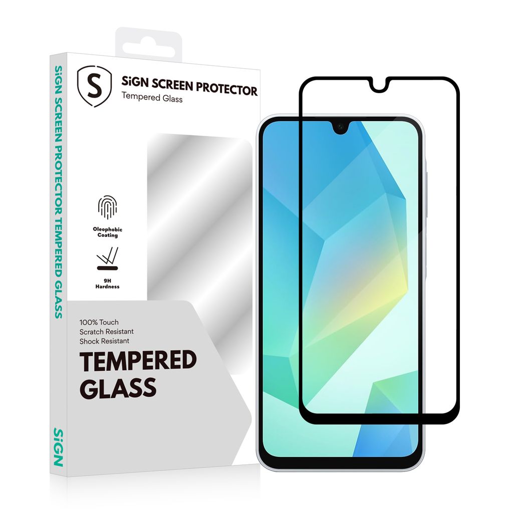 SiGN 2.5D Full Cover Tempered Glass Screen Protector for Samsung Galaxy A16