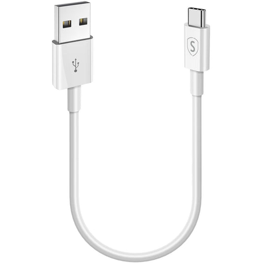 SiGN USB-C Cable for Fast Charging 2.4A, 0.25m - White