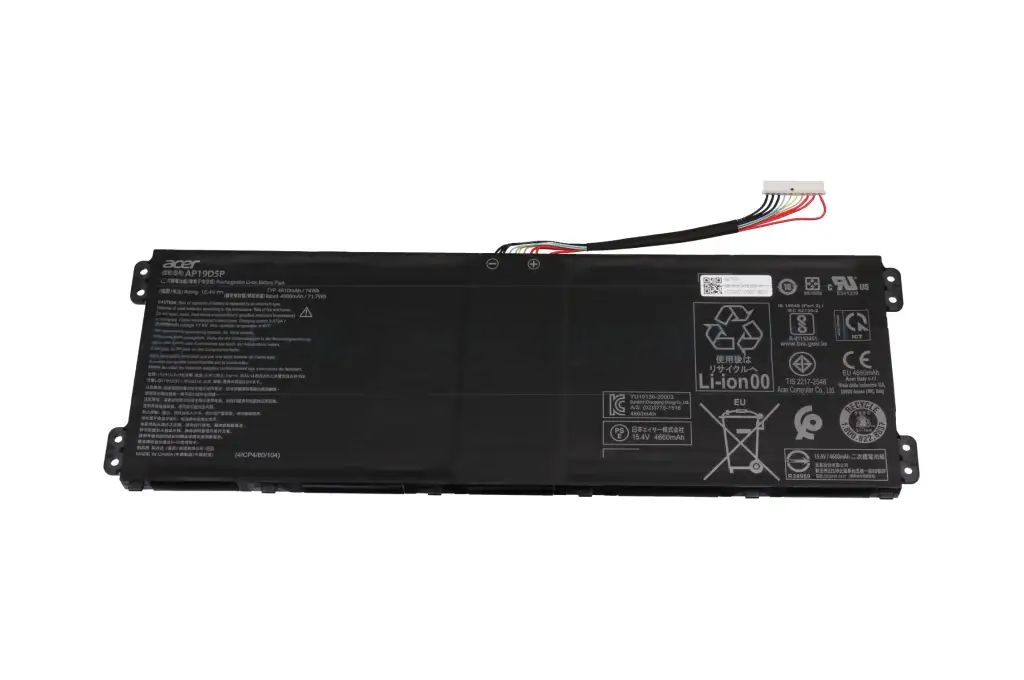 ACER Battery 74Wh, 4810mAh, 4S1P, Ap19D5P