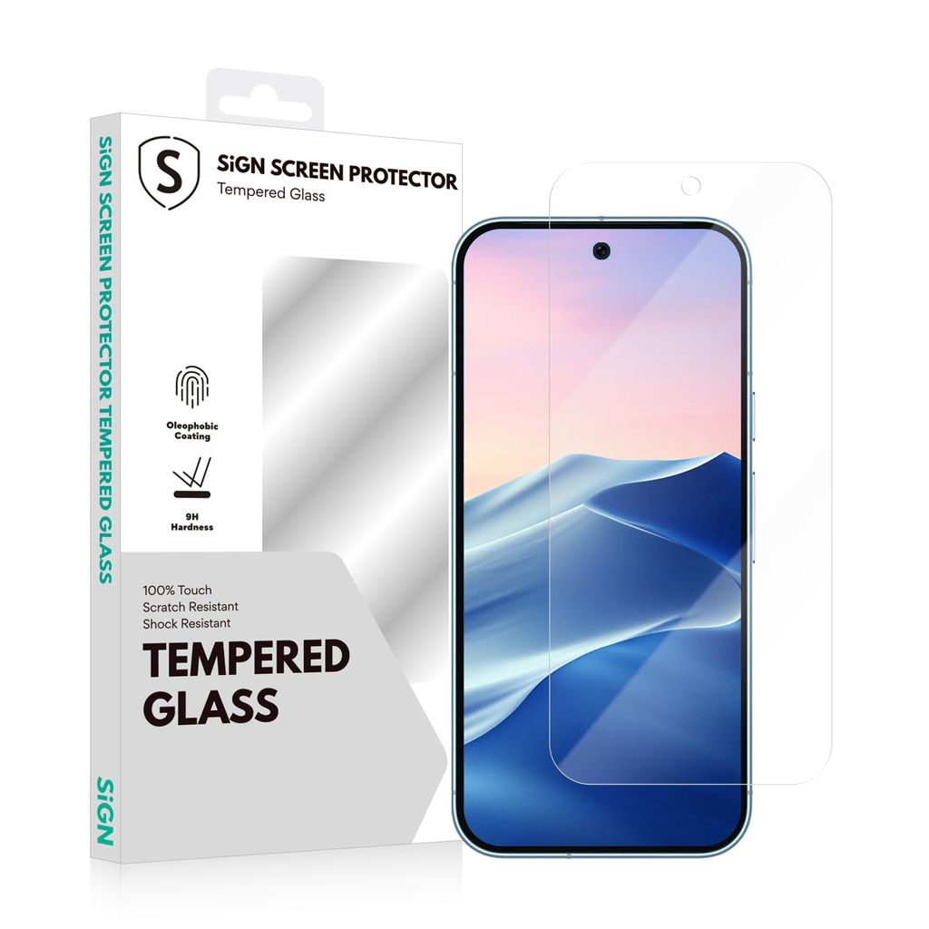 SiGN härdat glas skärmskydd till Google Pixel 9 Pro