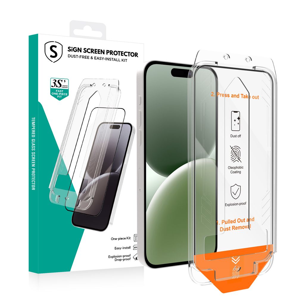SiGN Skärmskydd iPhone Air – EZ Apply with dust free applicator