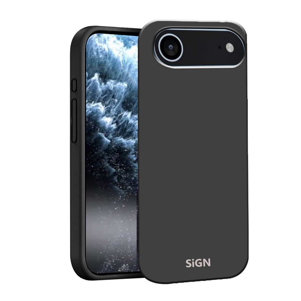 SiGN Liquid Silicone Skal for iPhone Air - Black