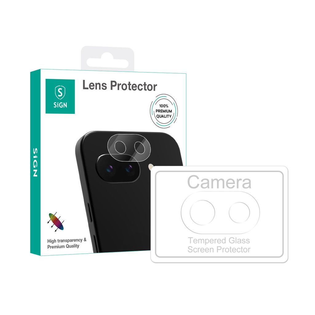 SiGN härdat glas Lens Protector till Google Pixel 9a