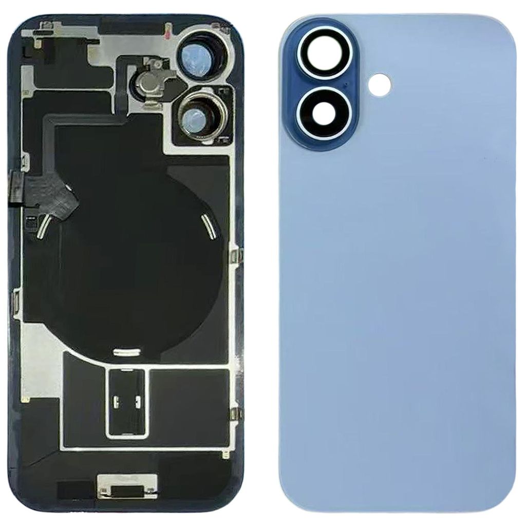 iPhone 17 Back Cover with Small Parts (No Logo) - Mist Blue