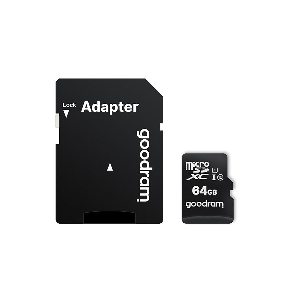 Goodram 64 GB microSDXC Memory Card Class 10 UHS-I + SD Adapter