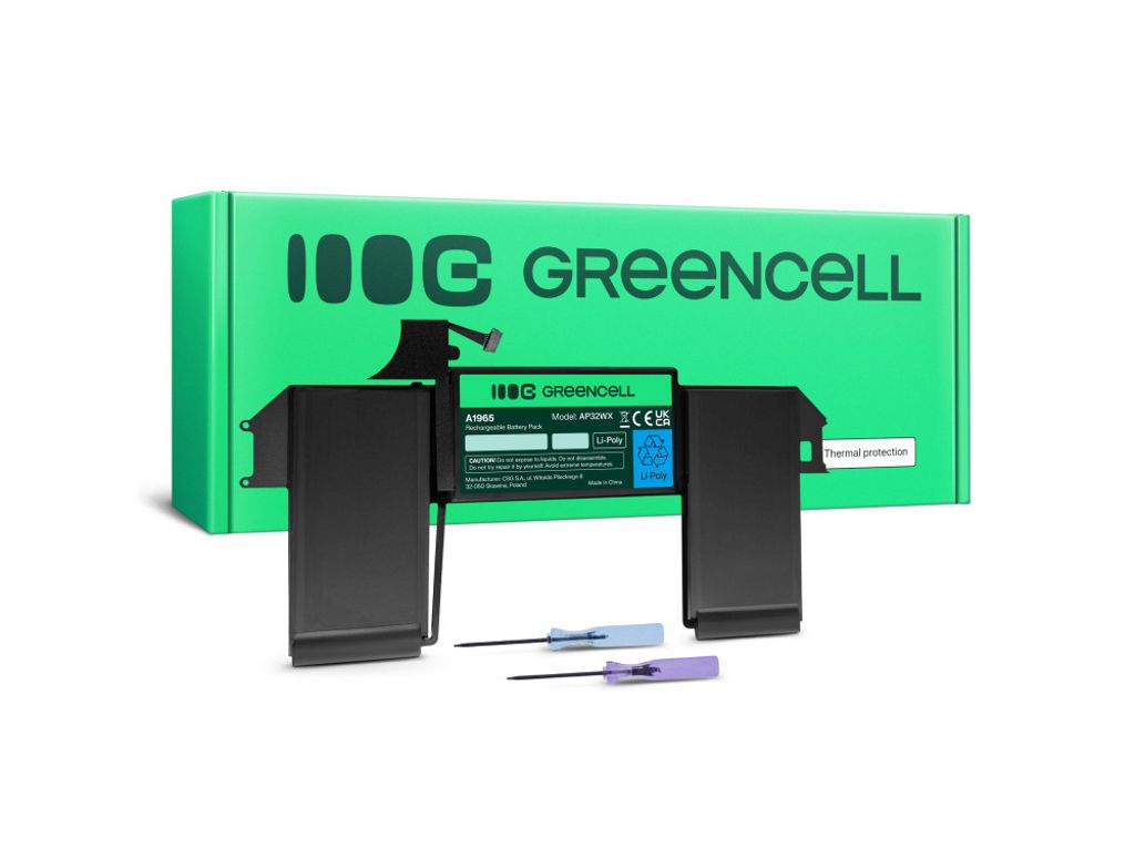 Green Cell A1965 batteri till MacBook Air 13 A1932 A2179 (2018-2020)