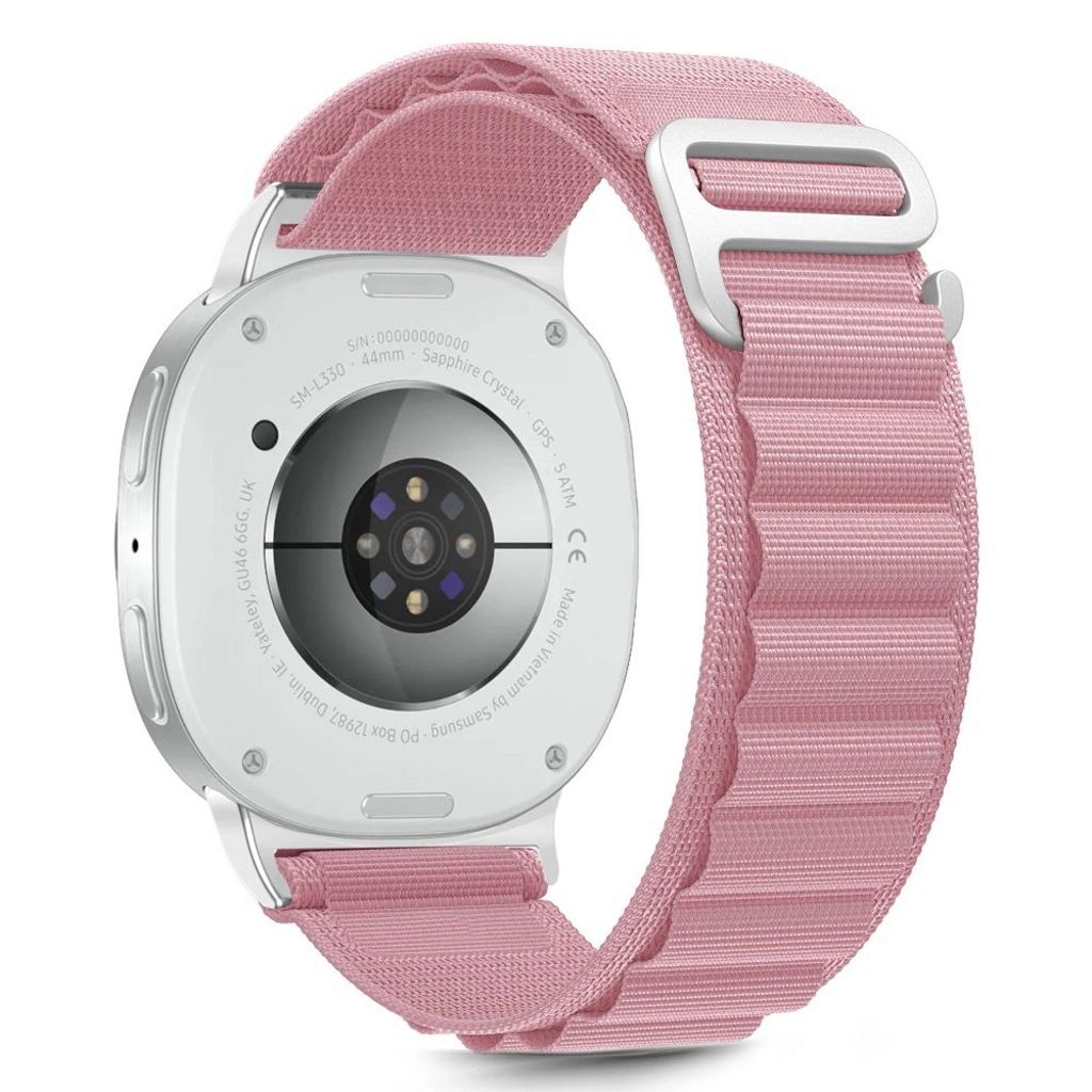 Tech-Protect Nylon Stripe Strap Samsung Galaxy Watch 8 / 8 Classic - rosa