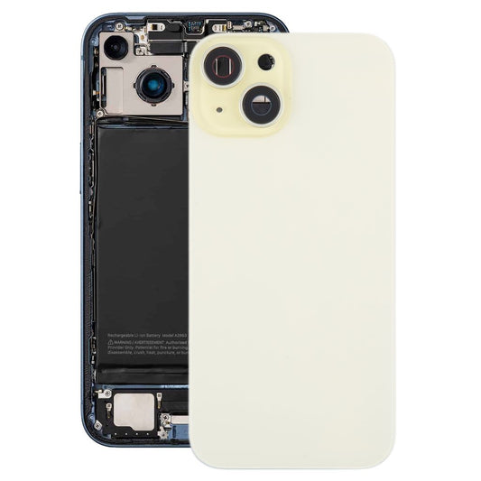 iPhone 15 Plus Back Cover with Small Parts (No Logo) - Yellow