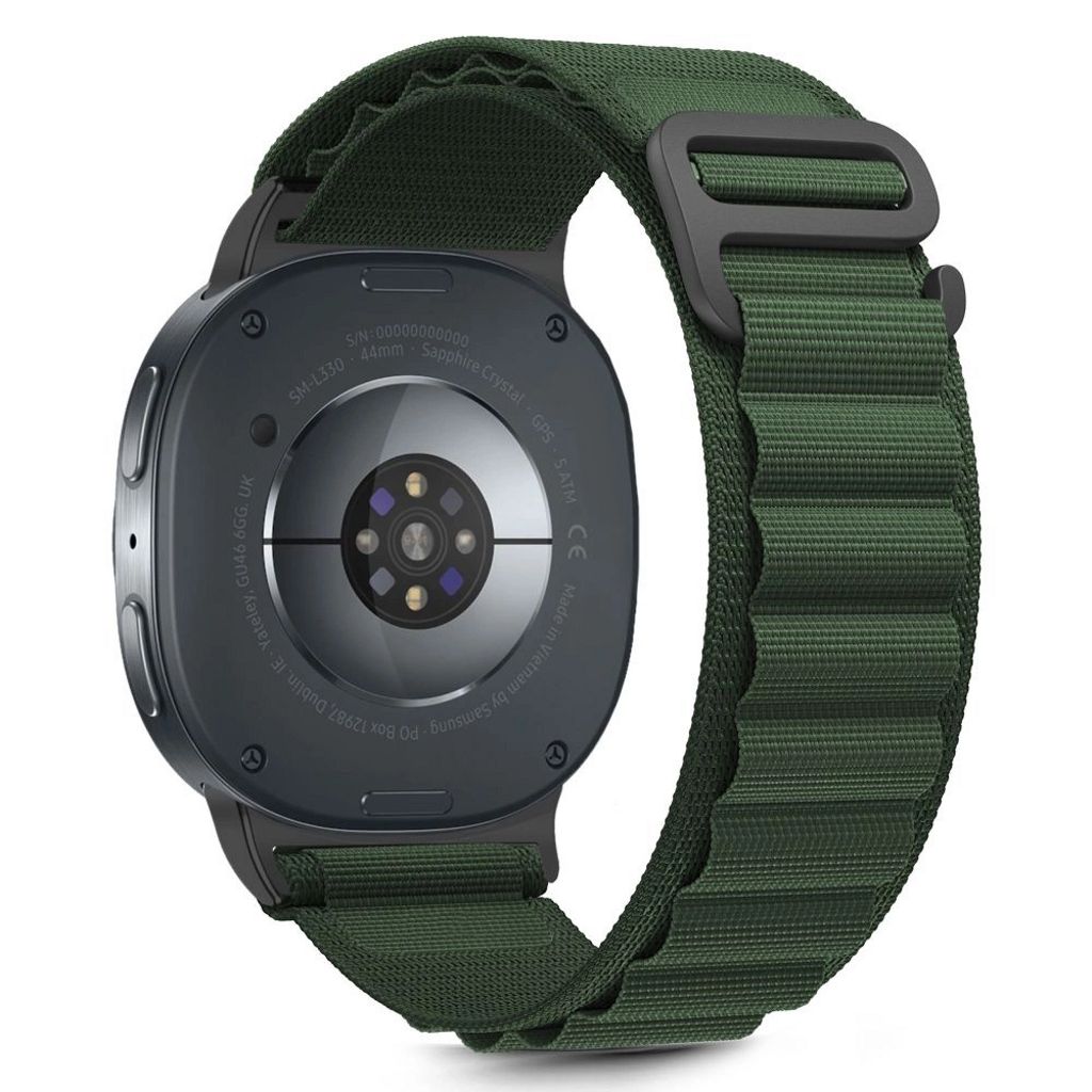 Tech-Protect Nylon Stripe Strap Samsung Galaxy Watch 8 / 8 Classic - grön