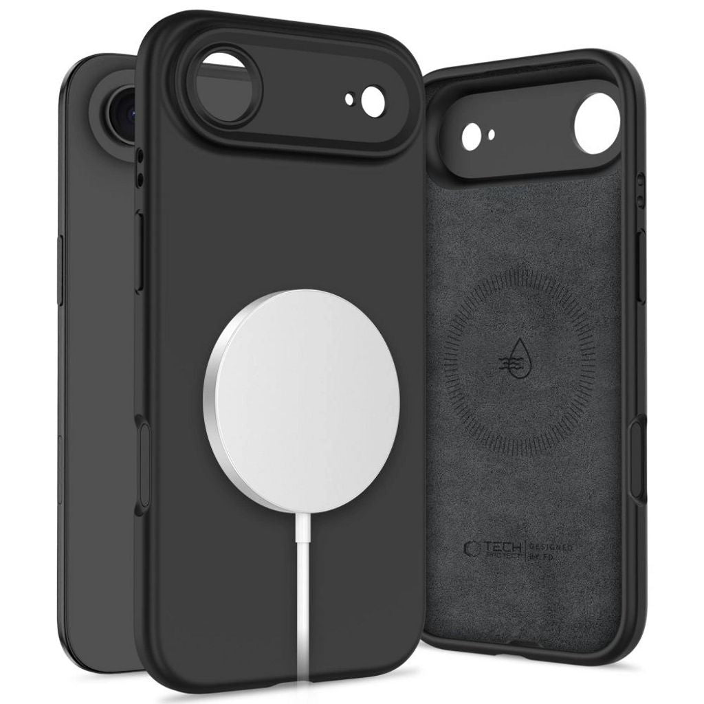 Tech-Protect silikon MagSafe skal för iPhone Air - svart