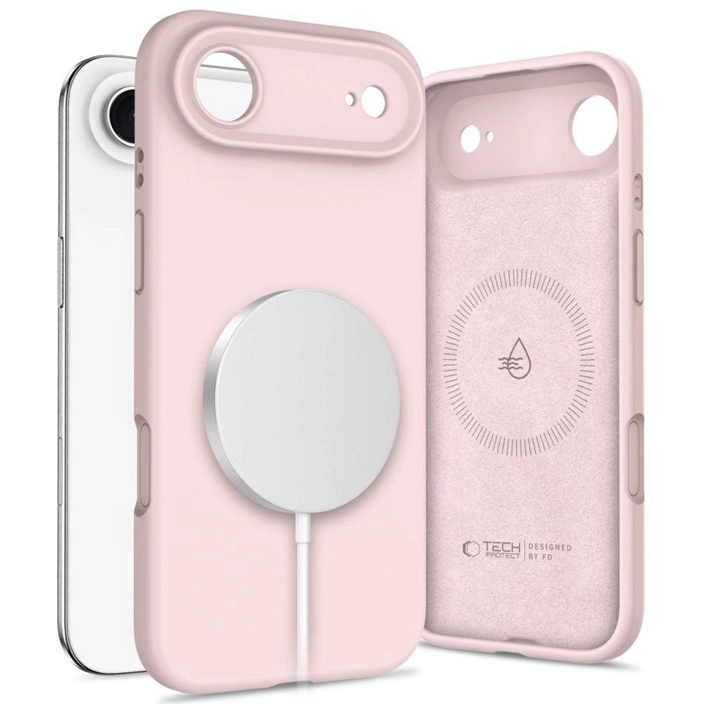 Tech-Protect silikon MagSafe skal för iPhone Air - rosa