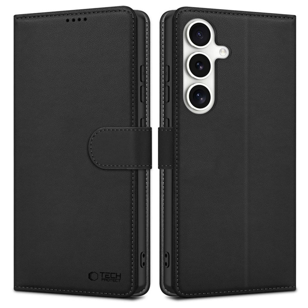 Tech-Protect plånboksfodral till Samsung Galaxy S25 FE – svart