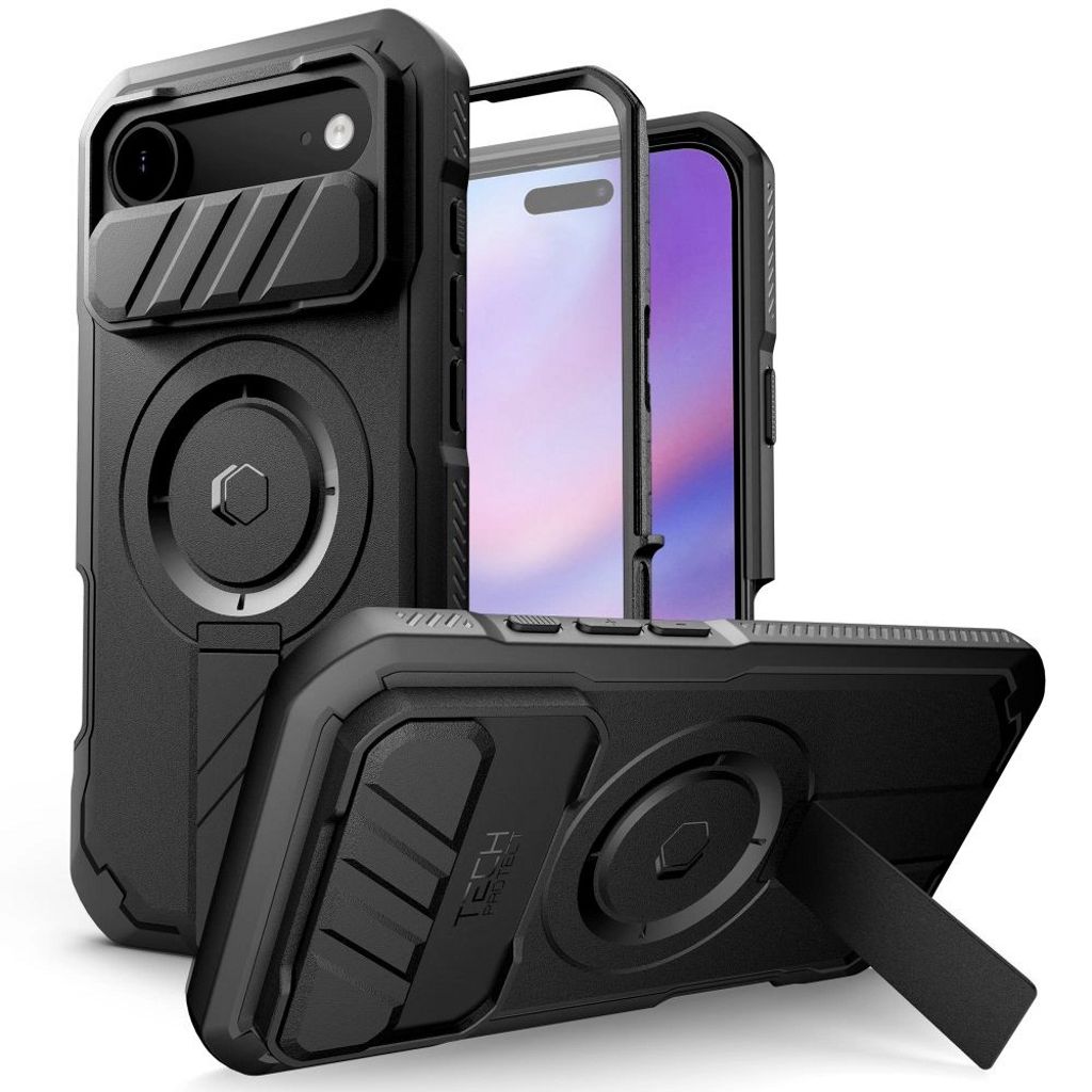 Tech-Protect Kevlar MagSafe skal för iPhone Air - svart