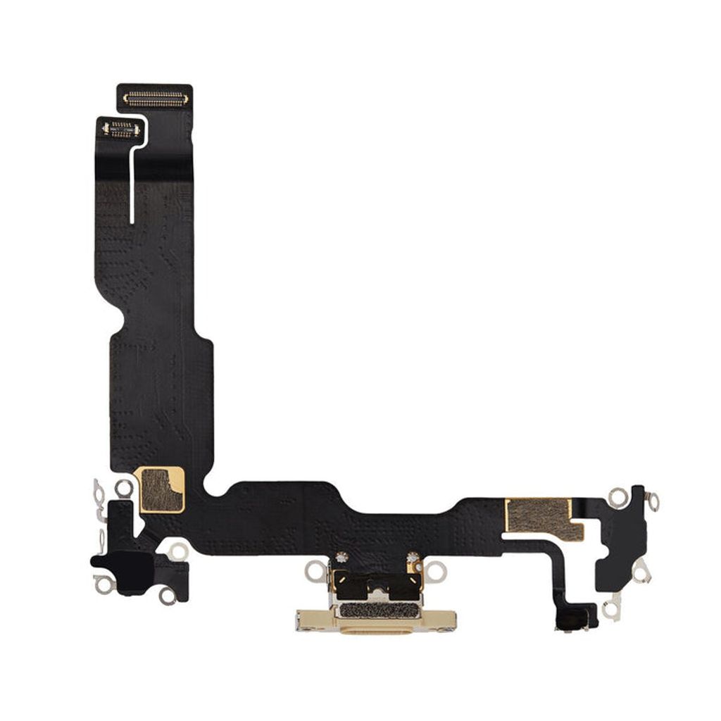 IPhone 15 Plus Original laddkontakt flexkabel – gul