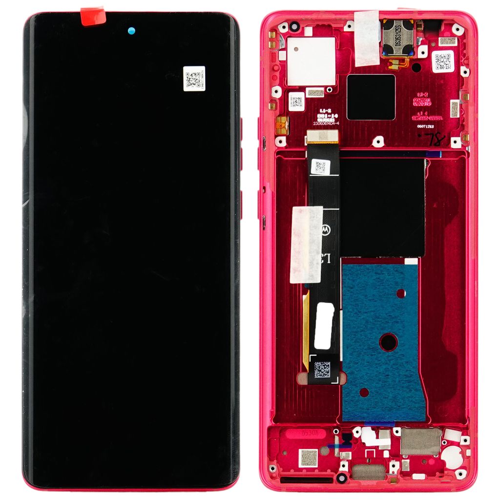 Motorola Edge 40 LCD-display – röd