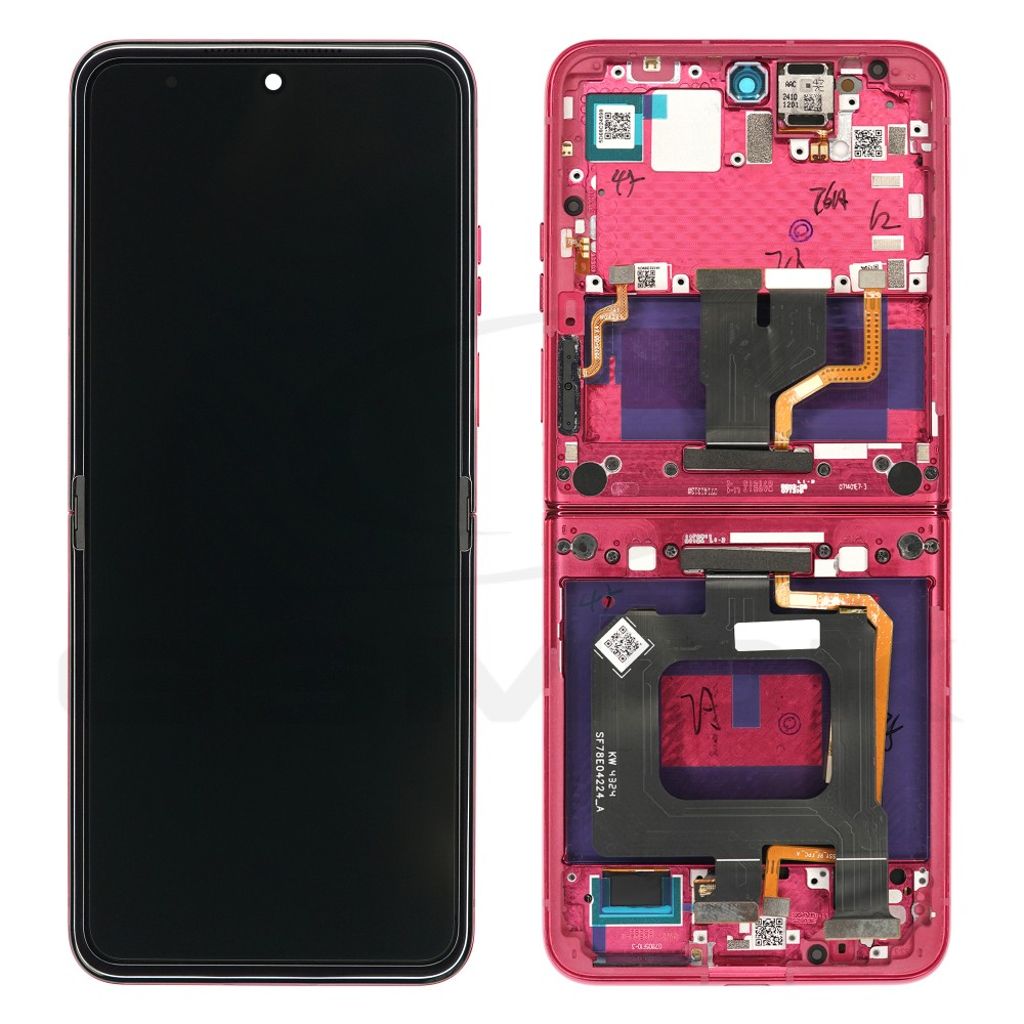 Motorola Razr 50 Ultra LCD-display Original – rosa