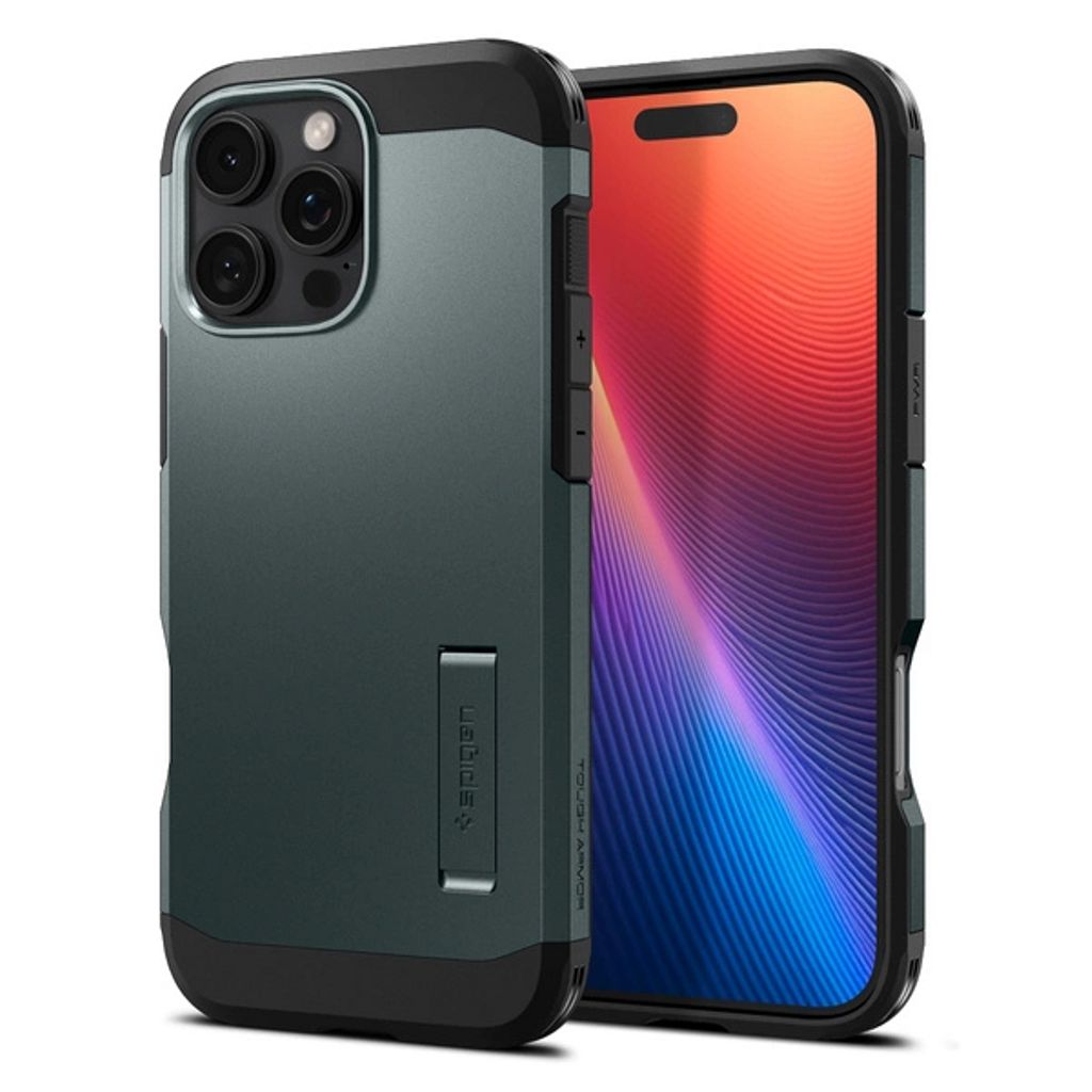 Spigen iPhone 16 Pro Tough Armor-skal MagSafe skal - grön