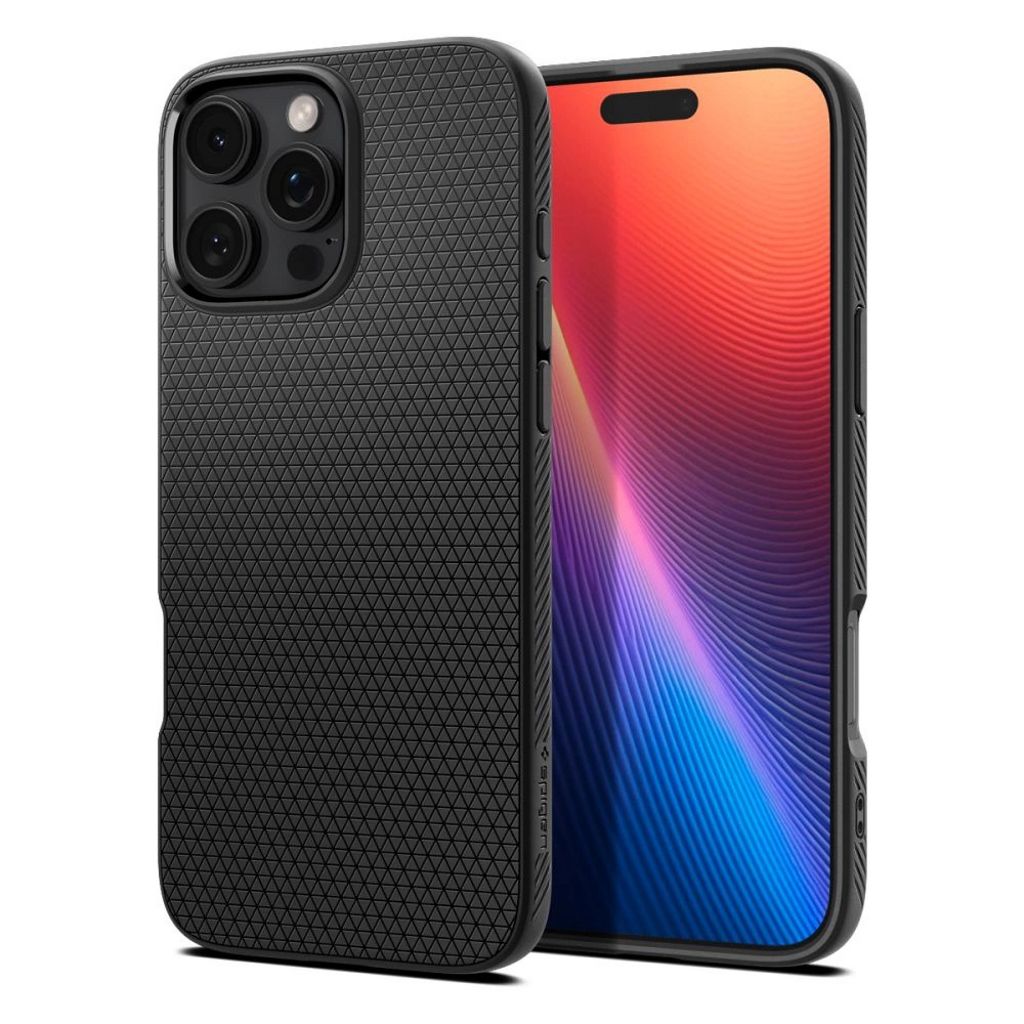 Spigen iPhone 16 Pro Max Liquid Air skal – svart