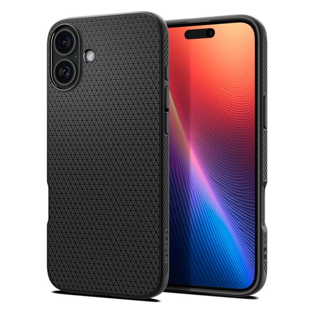Spigen iPhone 16 Liquid Air skal – svart