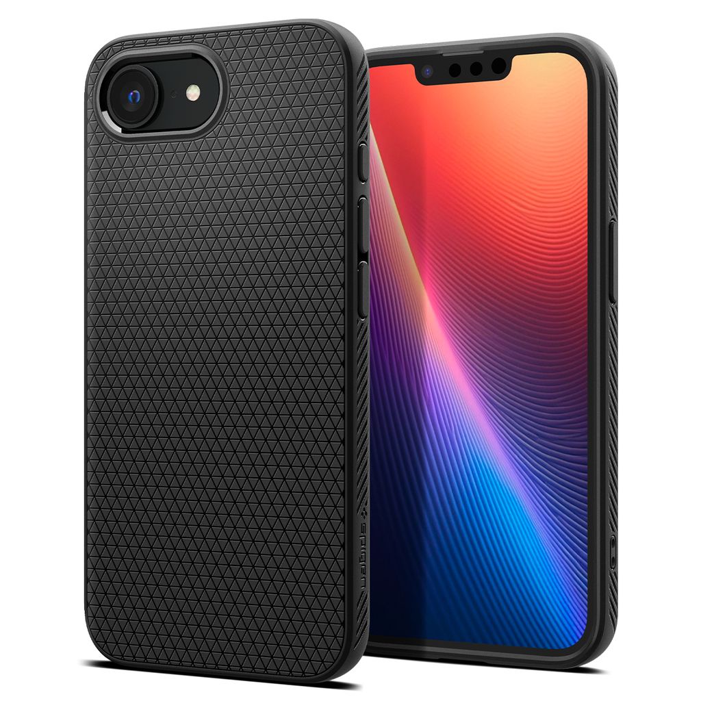 Spigen Liquid Air Case for iPhone 17e/16e - Matte Black