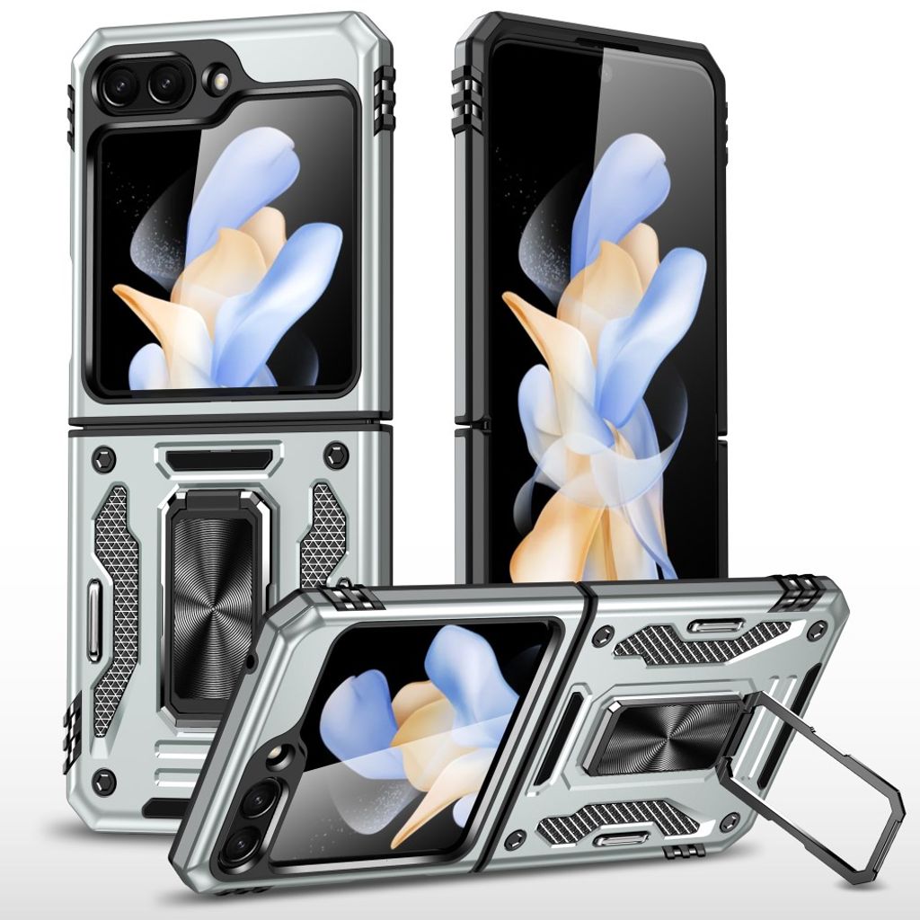 Samsung Galaxy Flip6 / Flip 7 FE Case with kickstand - Gray