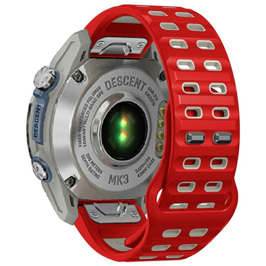 Garmin Fenix 8 47mm/7/6/6Pro etc. Silicone Two-colored Watch Band - Red