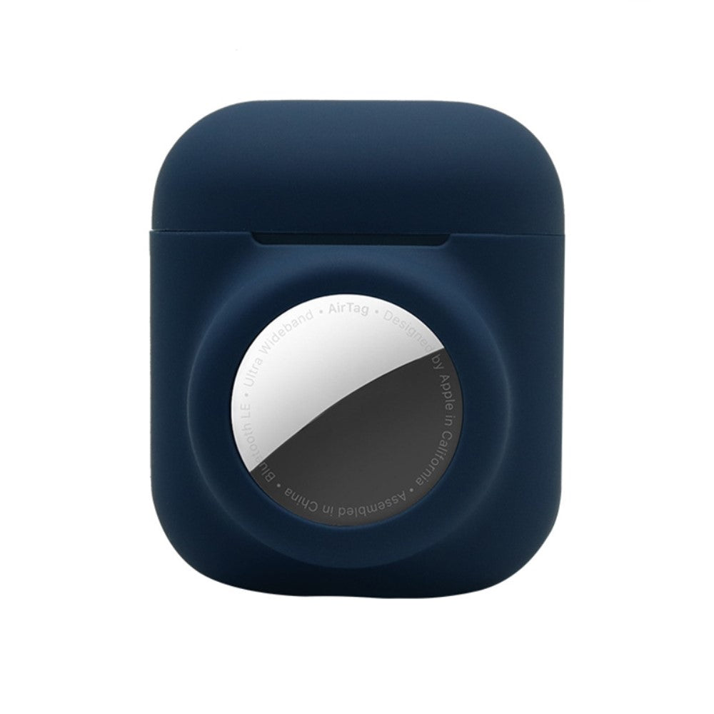 Silicone Case for Apple AirPods Gen 1/2 with AirTag pocket - Blue