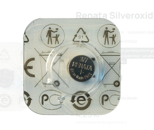 Renata Silver oxide battery 377, 1-pack