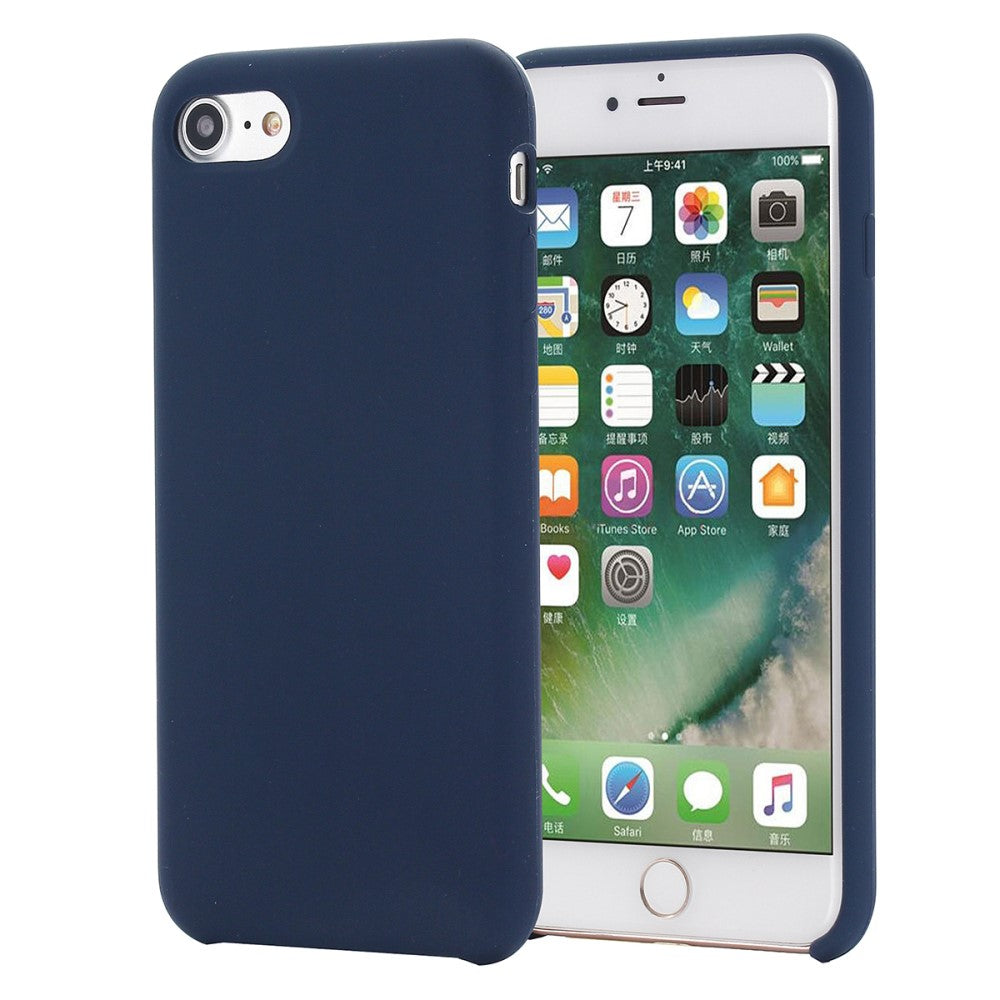 Liquid Silicone iPhone 7/8/SE 2020/SE 2022 skal – blå