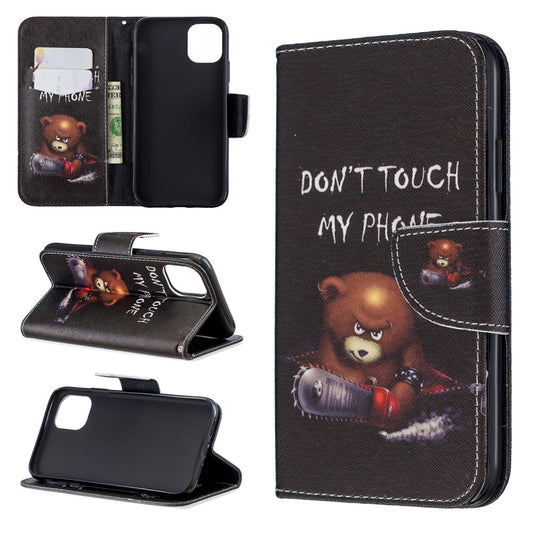 Printing Style Wallet Fodral for iPhone 11/XR - Bear