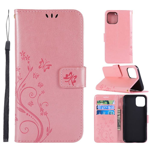 IPhone 11 Pro Max cover with a butterfly print - Rose gold-colored