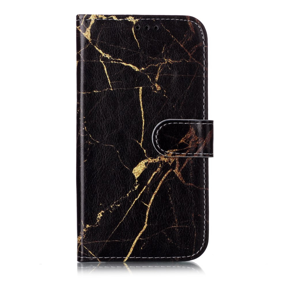 Pattern Printing Wallet Fodral for iPhone 11 & XR - Black