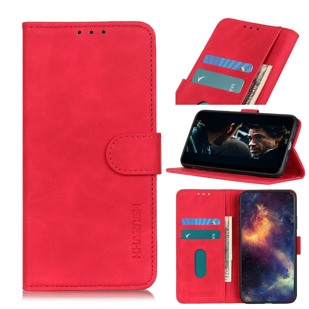 KHAZNEH Retro Wallet Fodral for iPhone 12 Mini - Red