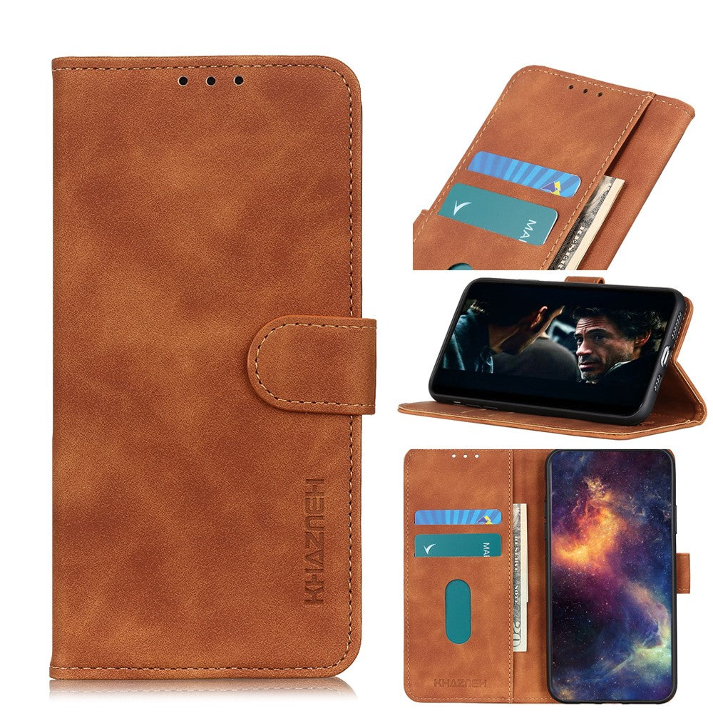 KHAZNEH Retro Wallet Fodral for iPhone 12 /12 Pro - Brown