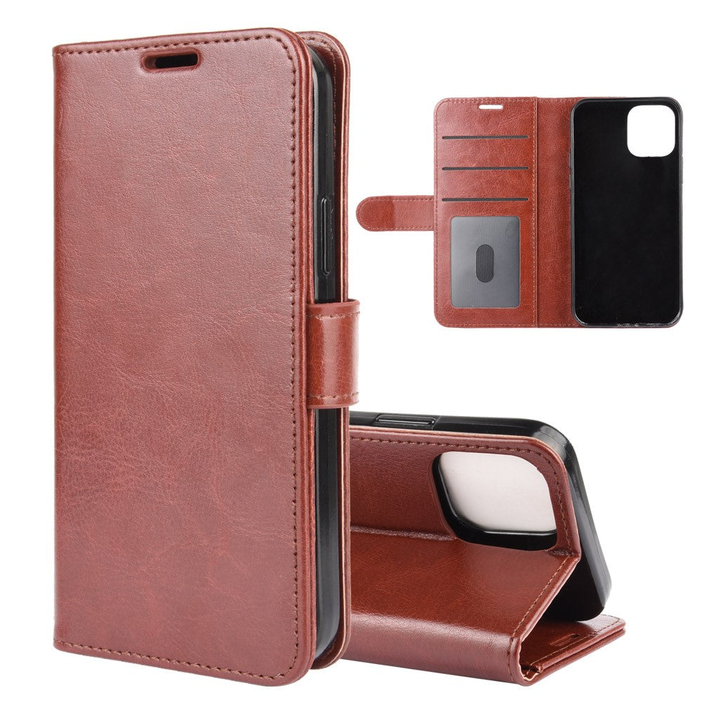 Premium Wallet Fodral for iPhone 12/12 Pro - Brown