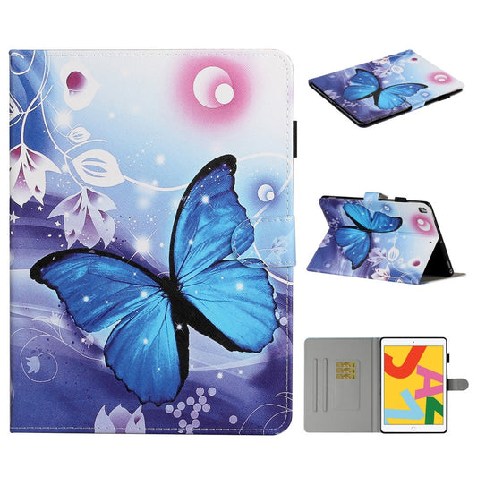iPad 10.2" 2021/2020/2019, Air 10.5 2019 case - Blue Butterfly