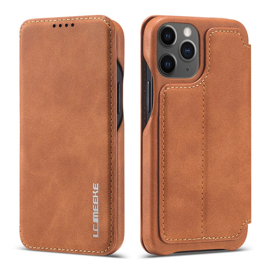 LC.IMEEKE Retro Cover for iPhone 12 Mini - Brown