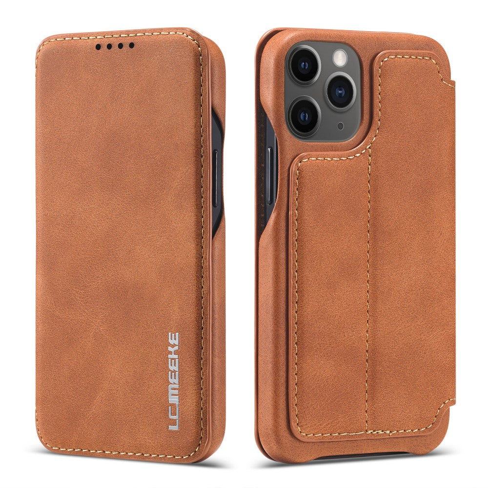 LC.IMEEKE Retro Fodral for iPhone 12 Mini - Brown