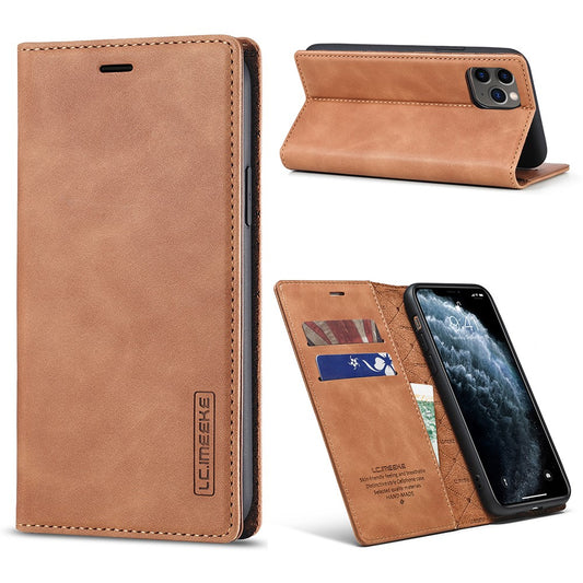 LC.IMEEKE iPhone 11/XR wallet cover - Brown