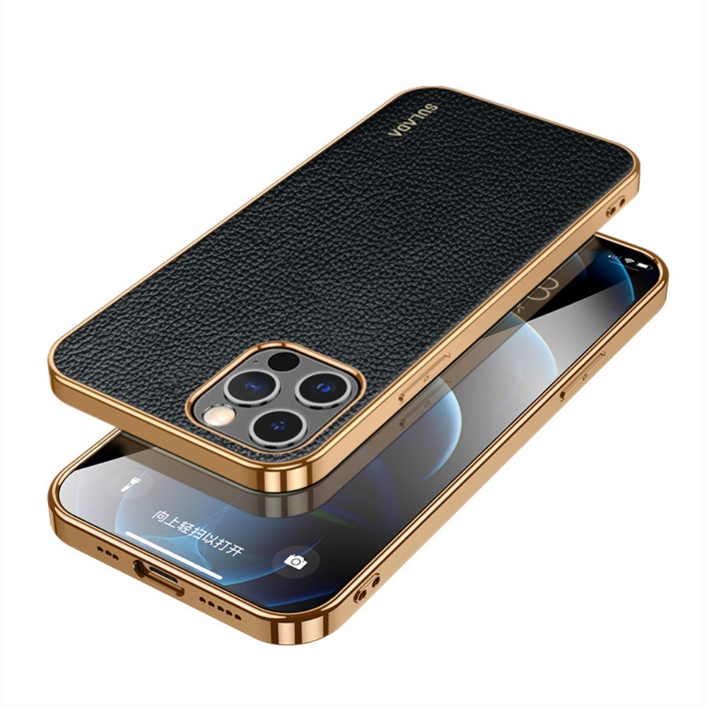 SULADA iPhone 12- 12 Pro skal - svart