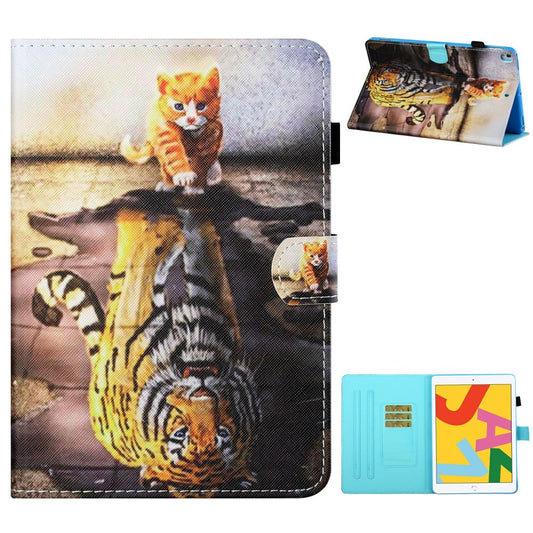 iPad 10.2" 2021/2020/2019, Air 10.5" 2019 cover - Cat and Tiger